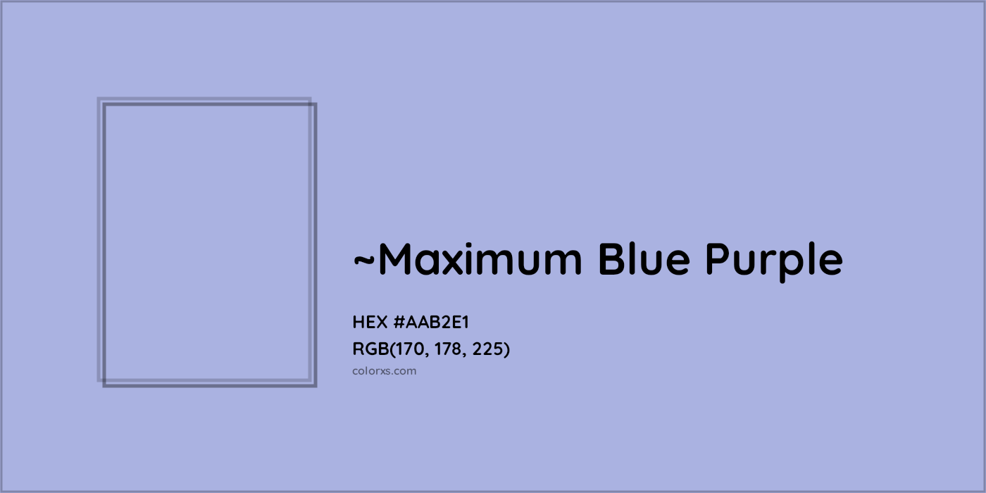 HEX #AAB2E1 Color Name, Color Code, Palettes, Similar Paints, Images