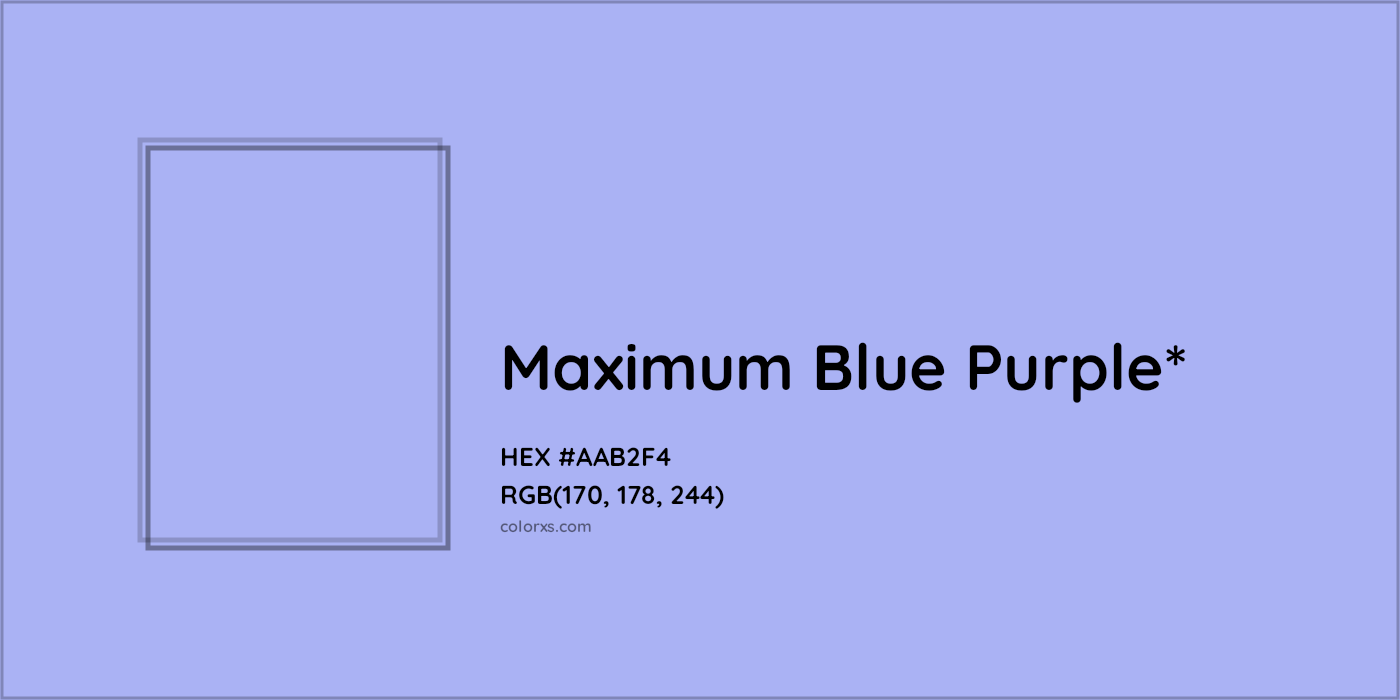 HEX #AAB2F4 Color Name, Color Code, Palettes, Similar Paints, Images