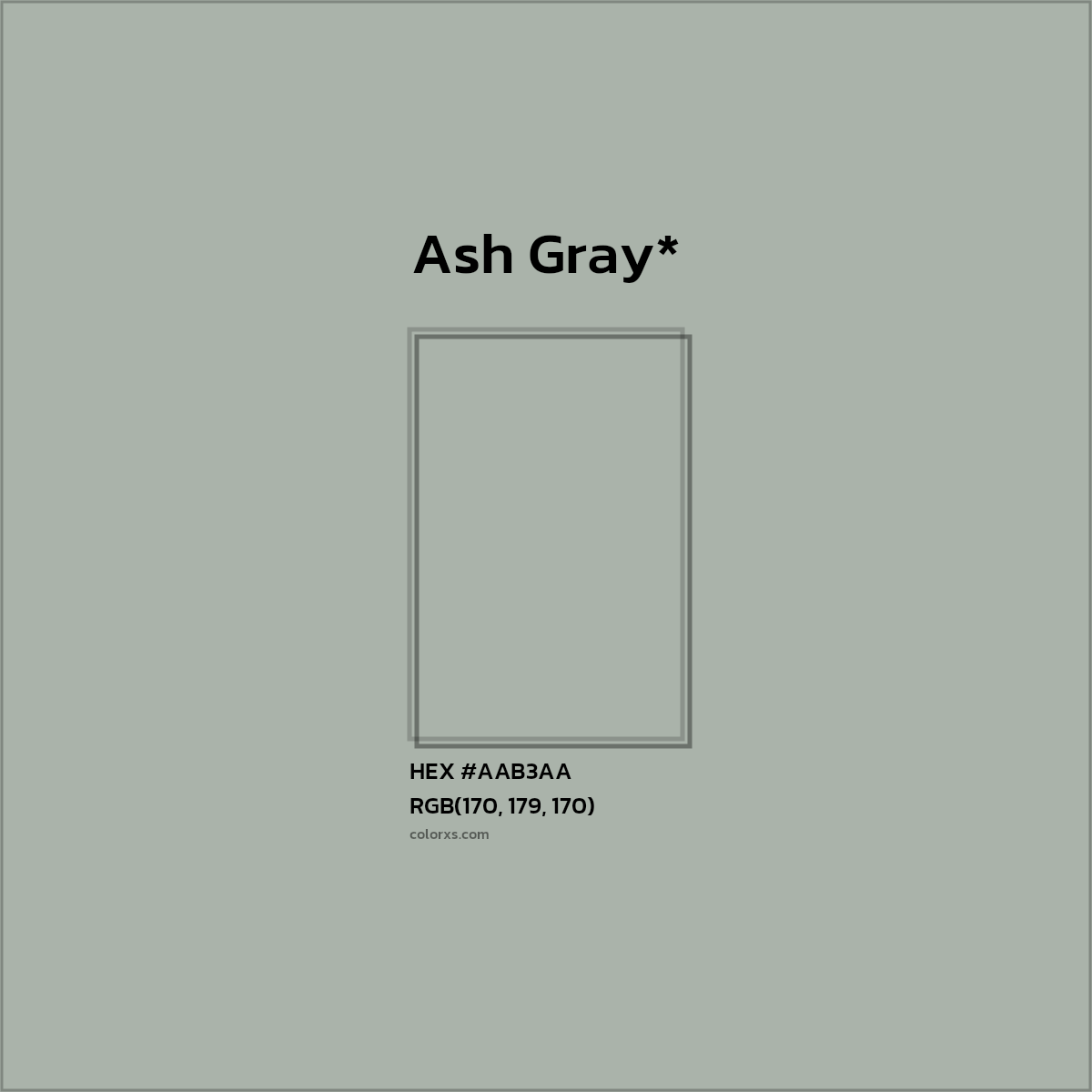 HEX #AAB3AA Color Name, Color Code, Palettes, Similar Paints, Images