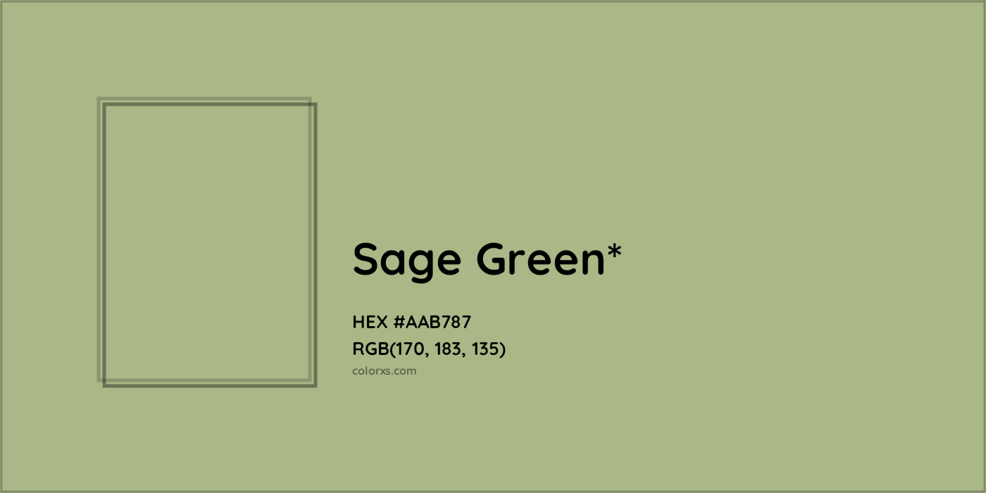 HEX #AAB787 Color Name, Color Code, Palettes, Similar Paints, Images