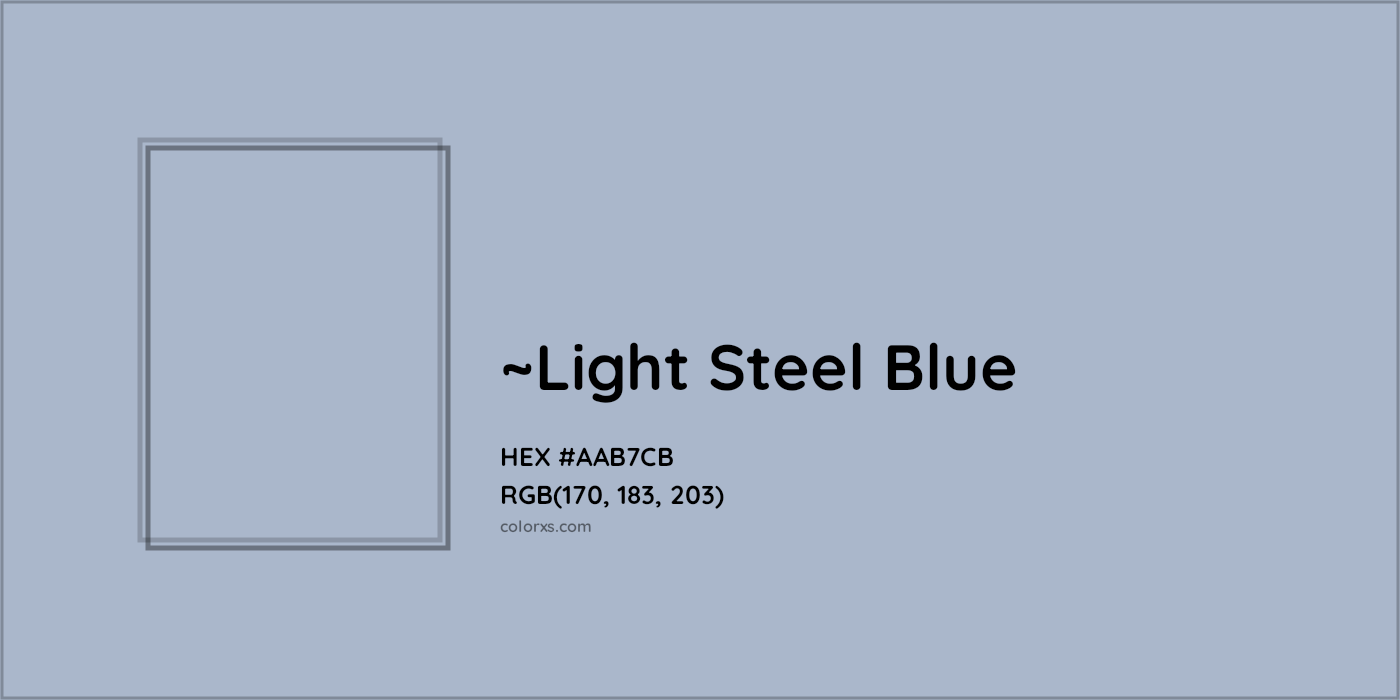 HEX #AAB7CB Color Name, Color Code, Palettes, Similar Paints, Images