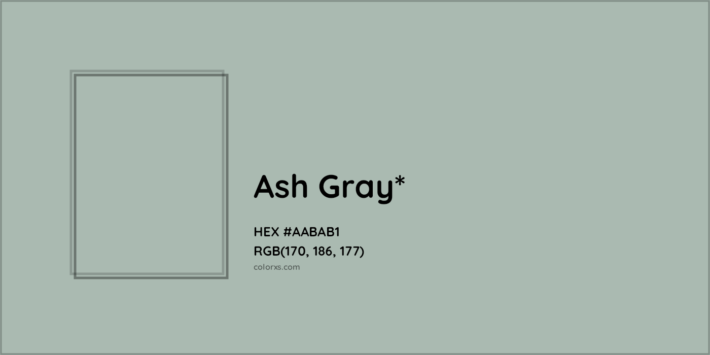 HEX #AABAB1 Color Name, Color Code, Palettes, Similar Paints, Images