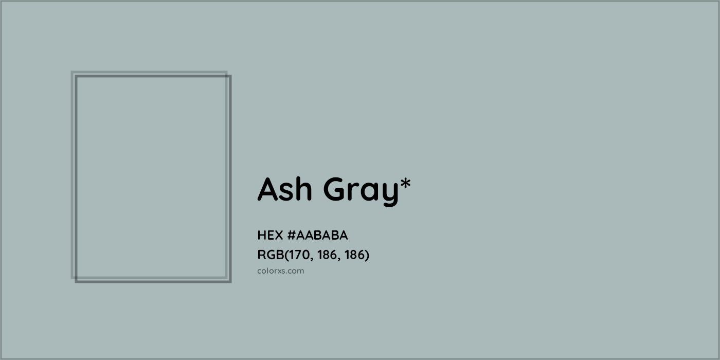 HEX #AABABA Color Name, Color Code, Palettes, Similar Paints, Images