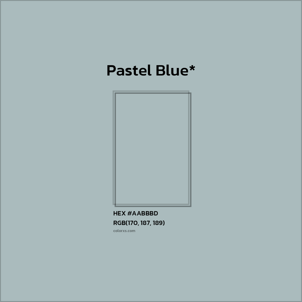 HEX #AABBBD Color Name, Color Code, Palettes, Similar Paints, Images