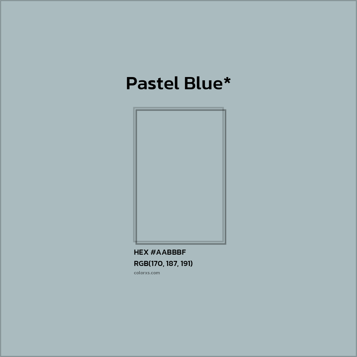 HEX #AABBBF Color Name, Color Code, Palettes, Similar Paints, Images