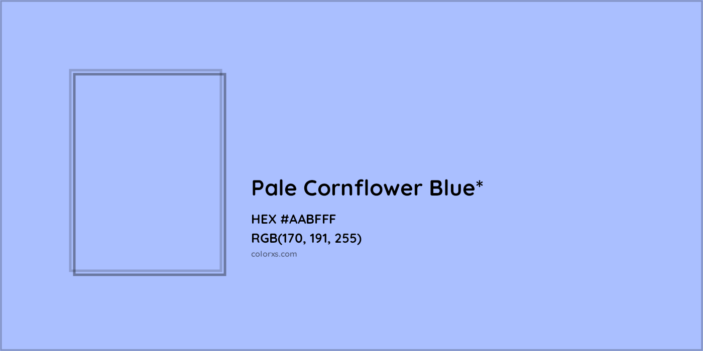 HEX #AABFFF Color Name, Color Code, Palettes, Similar Paints, Images