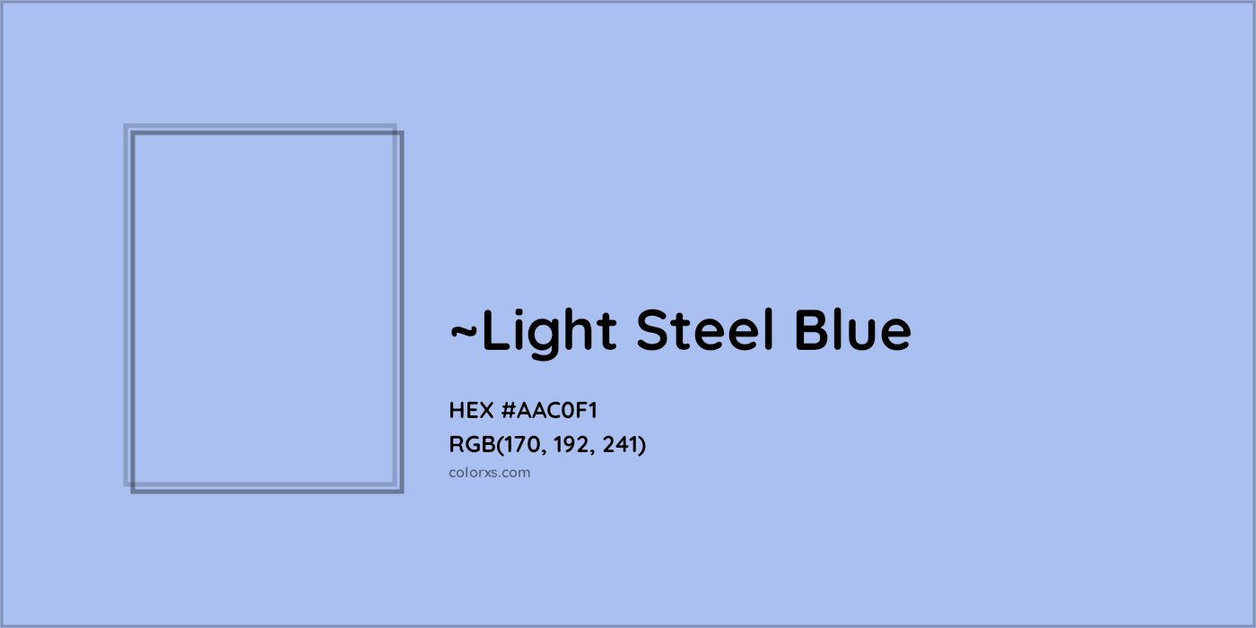 HEX #AAC0F1 Color Name, Color Code, Palettes, Similar Paints, Images