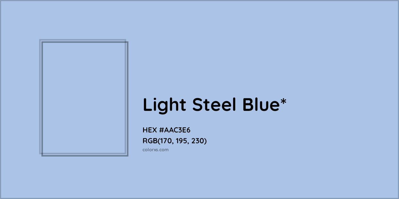 HEX #AAC3E6 Color Name, Color Code, Palettes, Similar Paints, Images