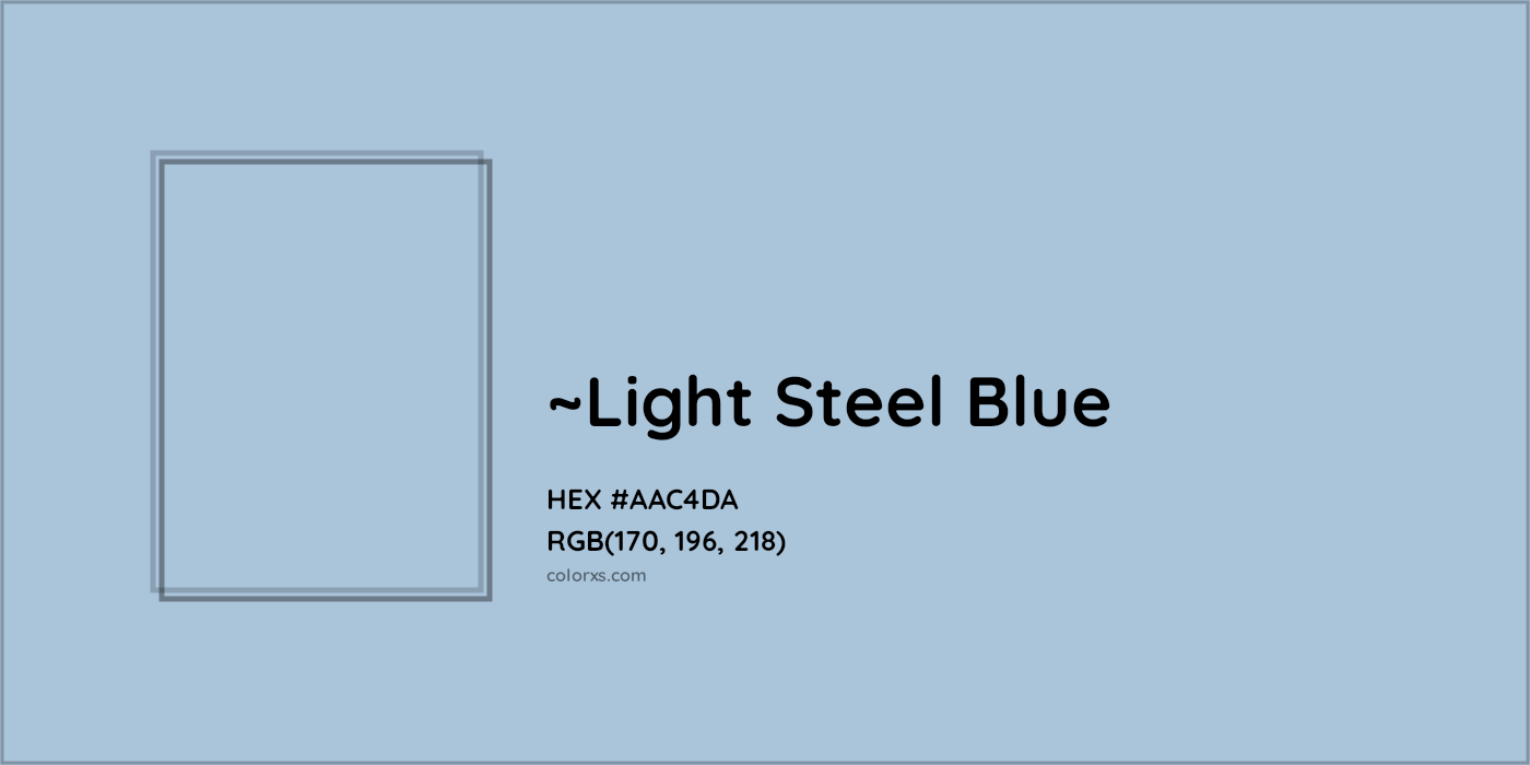 HEX #AAC4DA Color Name, Color Code, Palettes, Similar Paints, Images