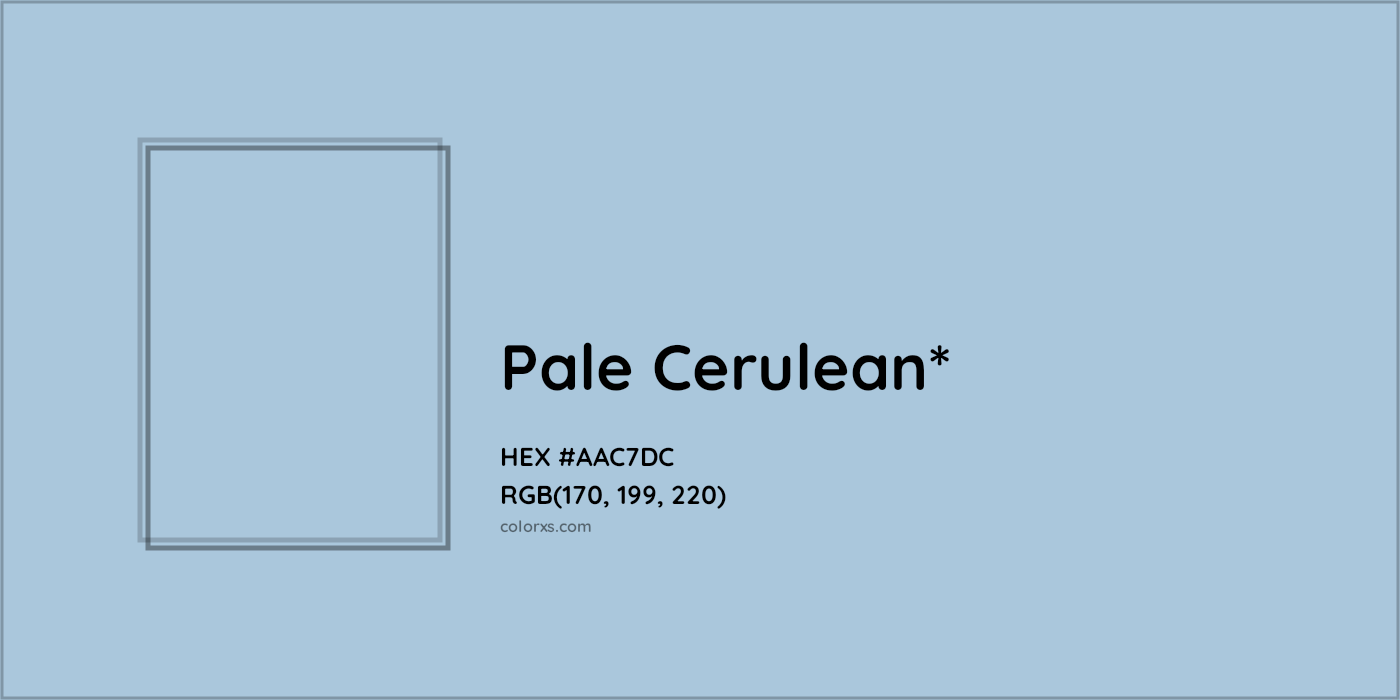 HEX #AAC7DC Color Name, Color Code, Palettes, Similar Paints, Images