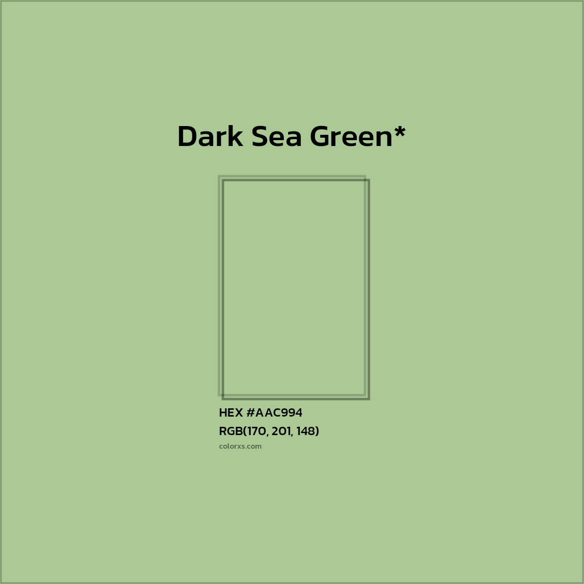 HEX #AAC994 Color Name, Color Code, Palettes, Similar Paints, Images