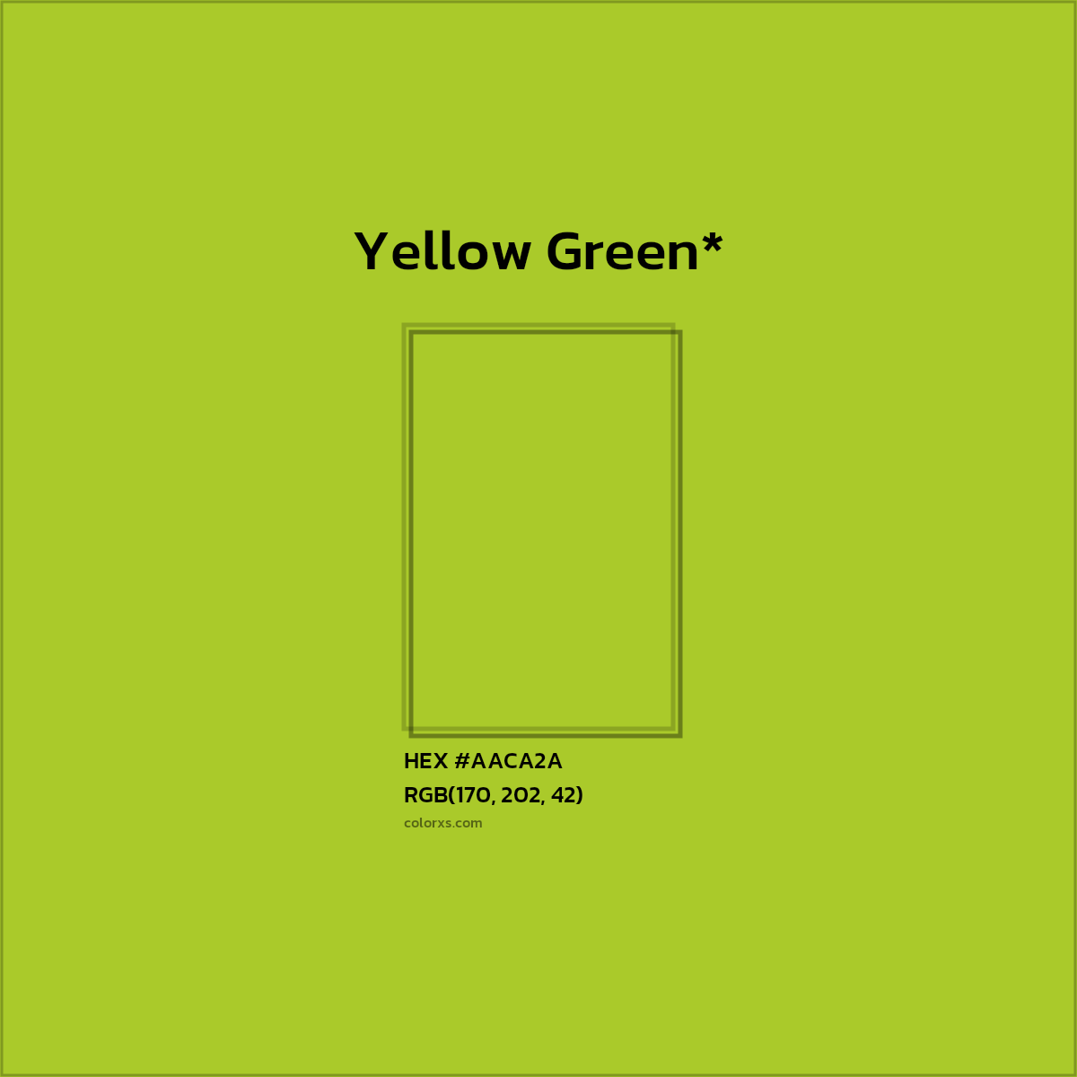 HEX #AACA2A Color Name, Color Code, Palettes, Similar Paints, Images