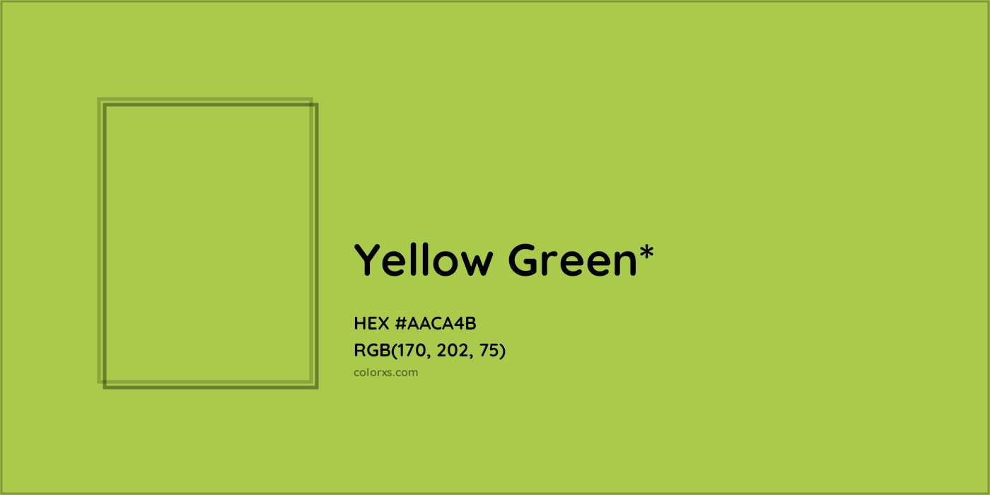 HEX #AACA4B Color Name, Color Code, Palettes, Similar Paints, Images