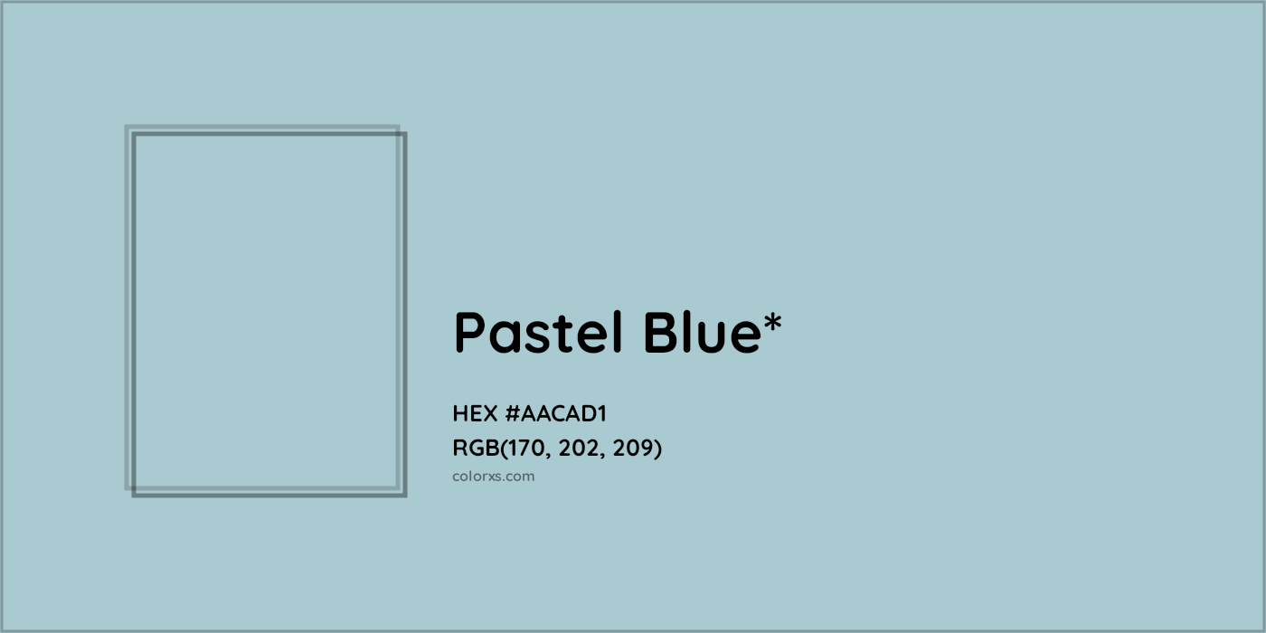 HEX #AACAD1 Color Name, Color Code, Palettes, Similar Paints, Images