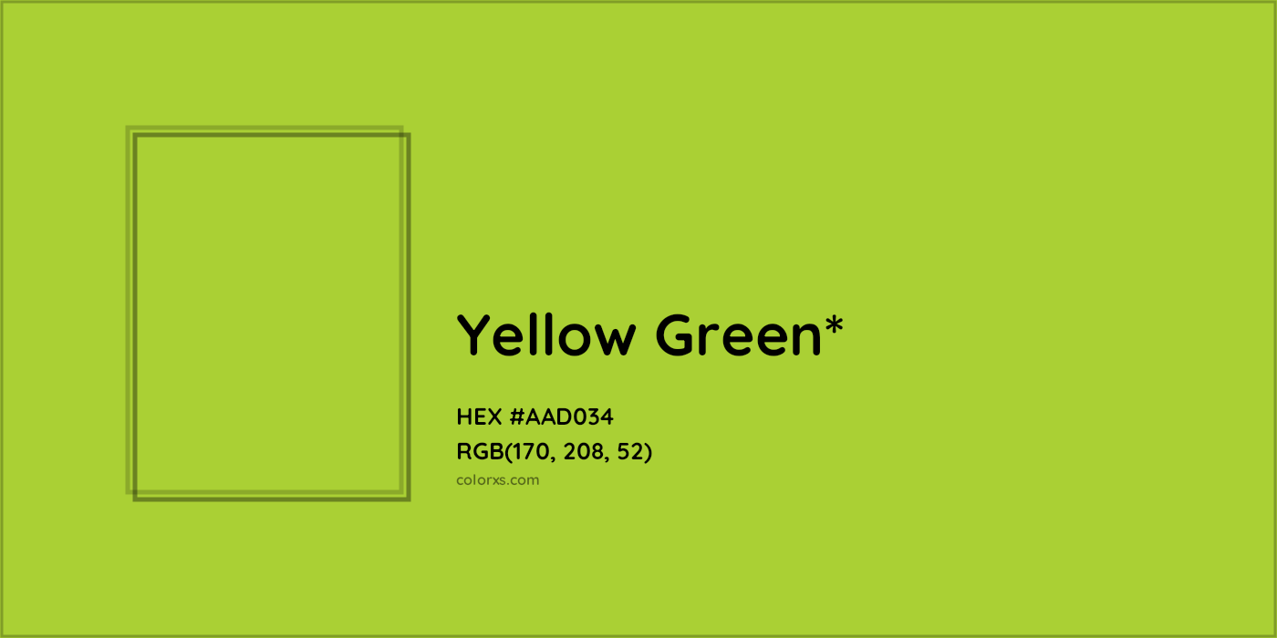 HEX #AAD034 Color Name, Color Code, Palettes, Similar Paints, Images
