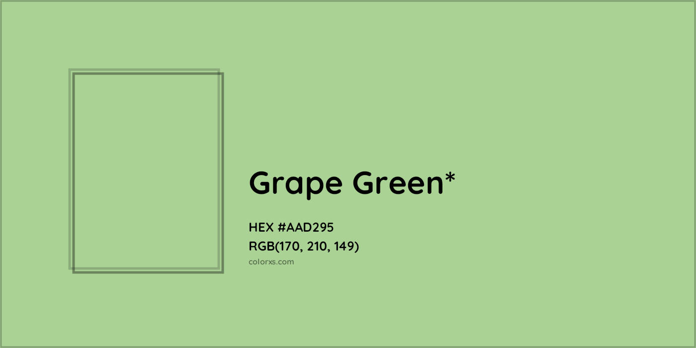 HEX #AAD295 Color Name, Color Code, Palettes, Similar Paints, Images