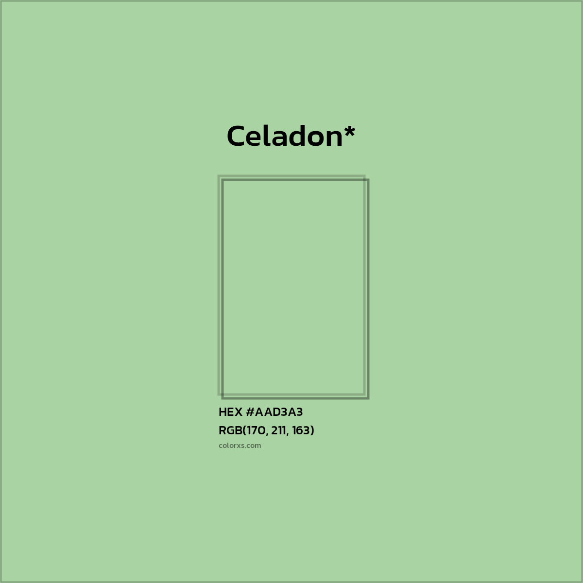 HEX #AAD3A3 Color Name, Color Code, Palettes, Similar Paints, Images