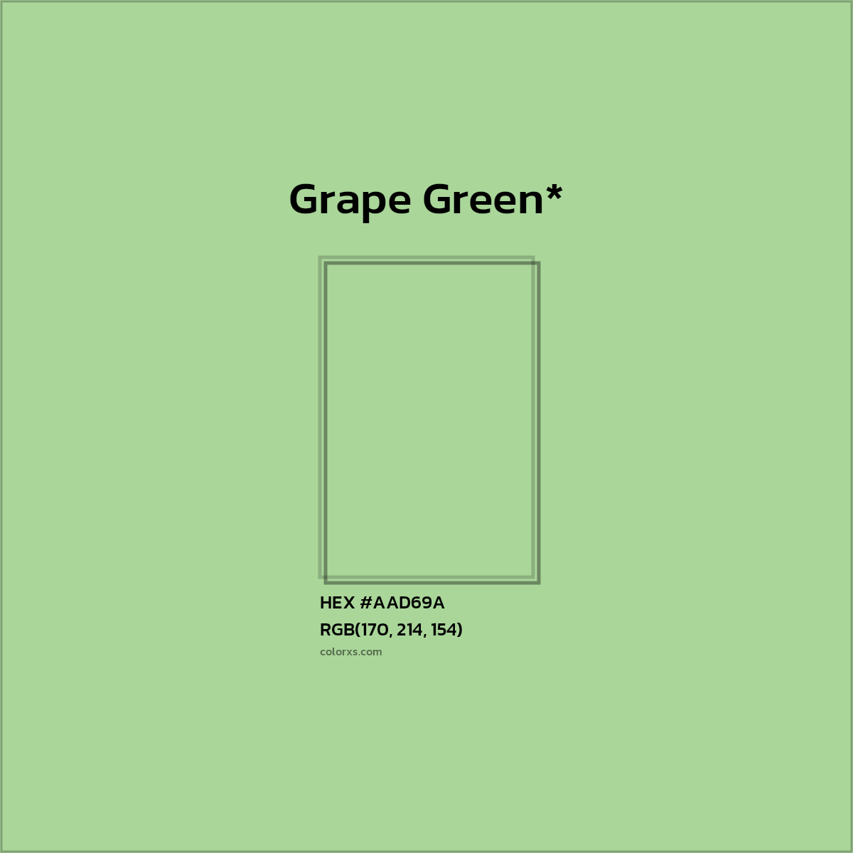 HEX #AAD69A Color Name, Color Code, Palettes, Similar Paints, Images