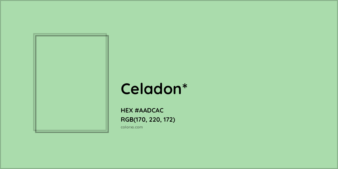 HEX #AADCAC Color Name, Color Code, Palettes, Similar Paints, Images