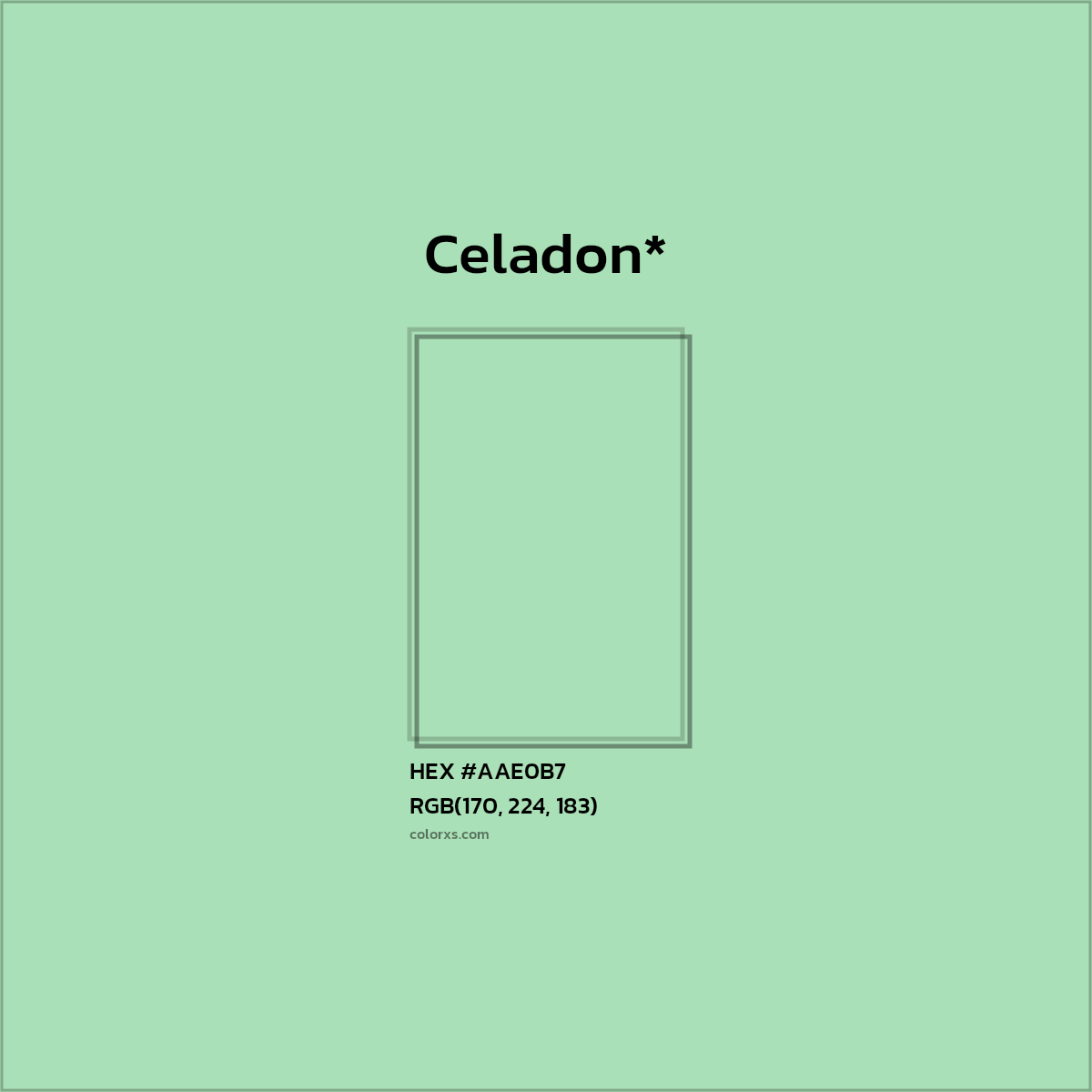 HEX #AAE0B7 Color Name, Color Code, Palettes, Similar Paints, Images
