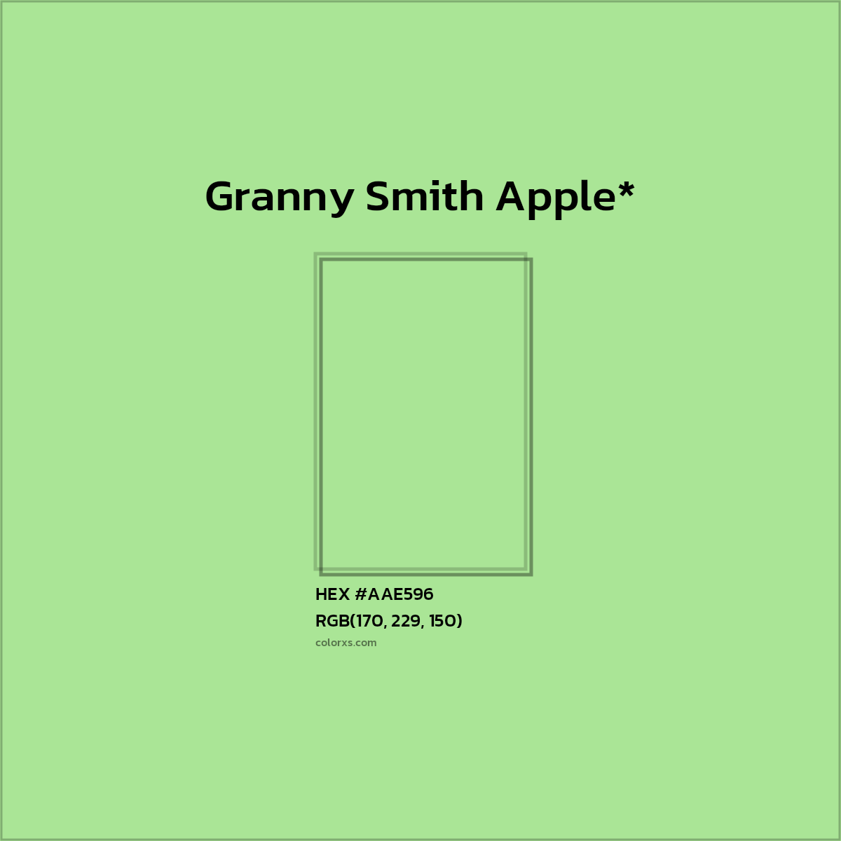 HEX #AAE596 Color Name, Color Code, Palettes, Similar Paints, Images