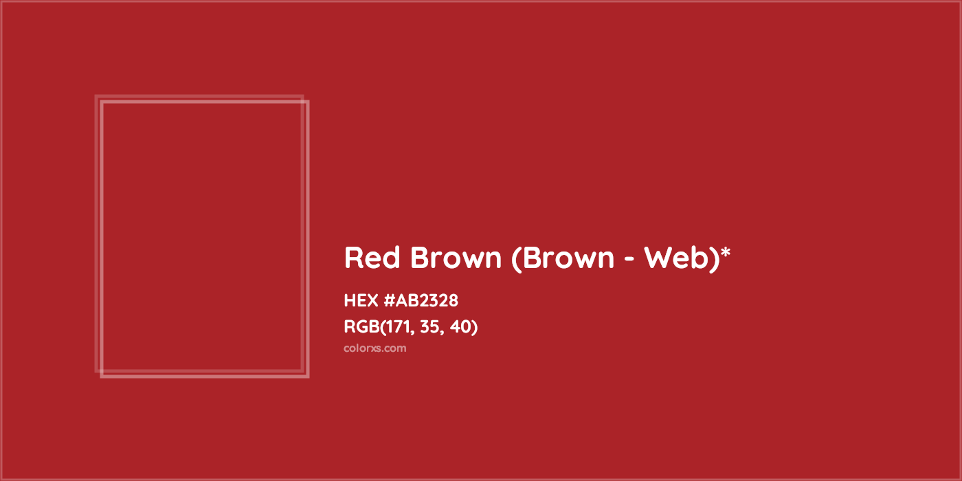 HEX #AB2328 Color Name, Color Code, Palettes, Similar Paints, Images