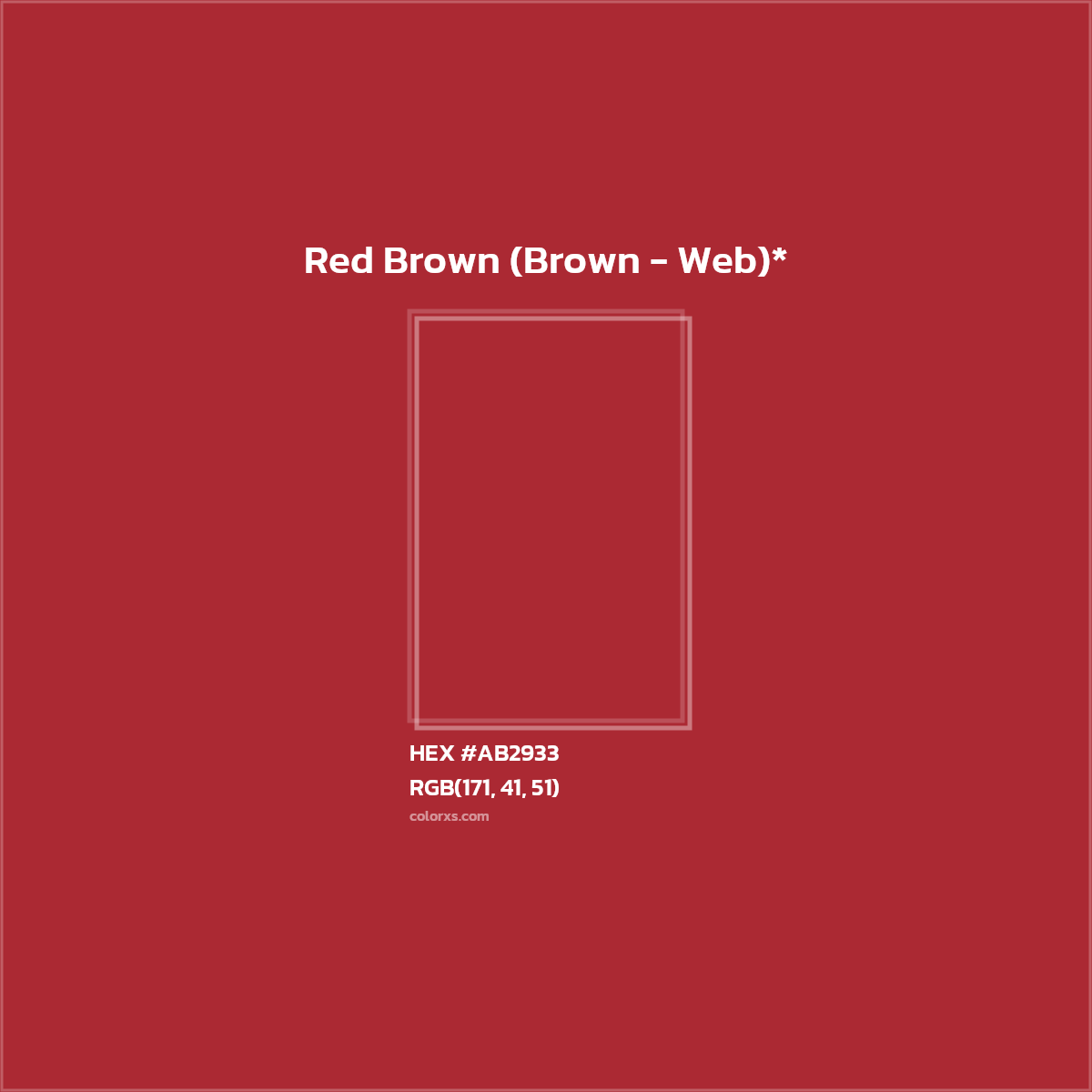 HEX #AB2933 Color Name, Color Code, Palettes, Similar Paints, Images