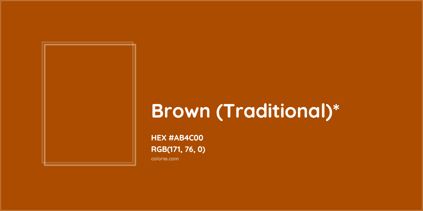HEX #AB4C00 Color Name, Color Code, Palettes, Similar Paints, Images