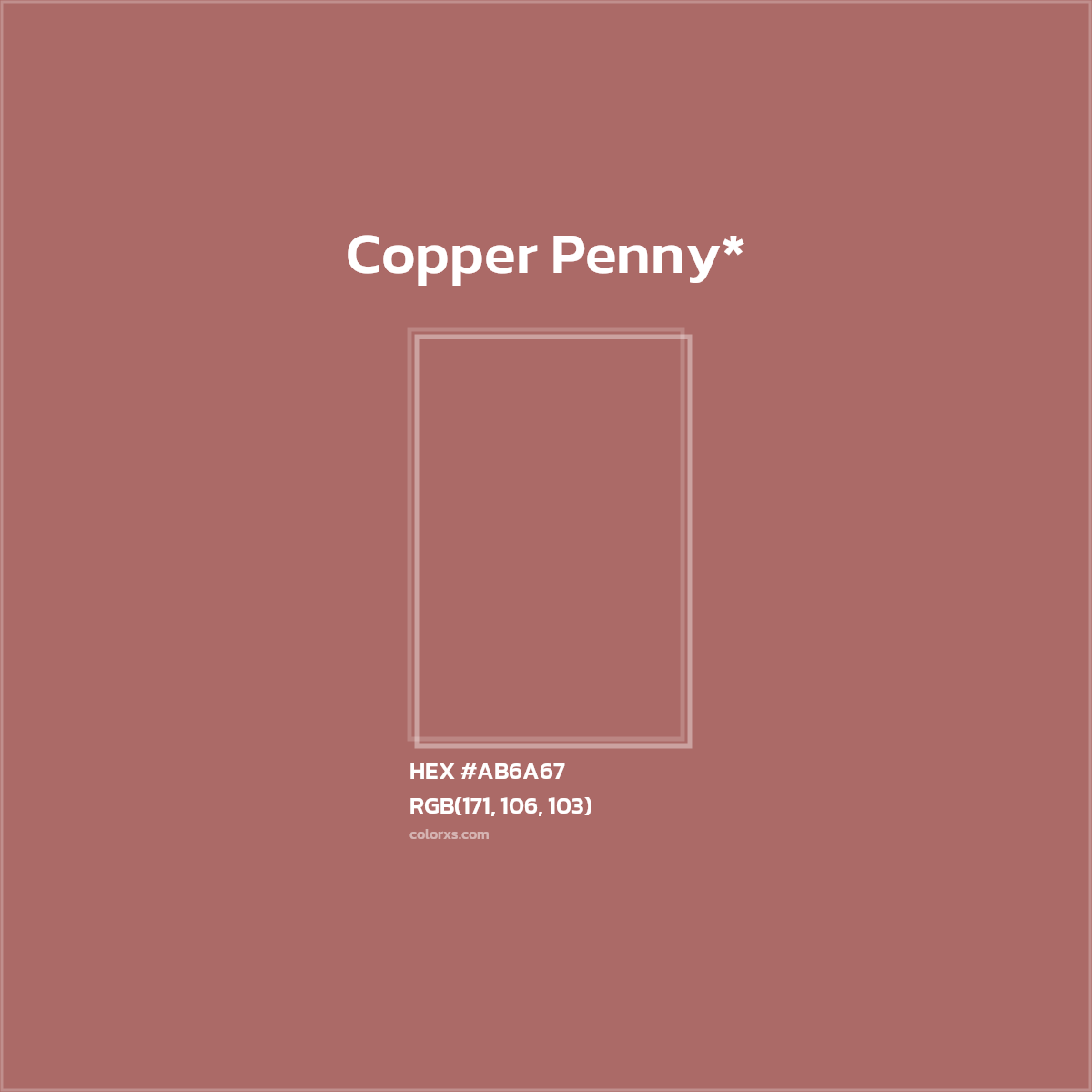 HEX #AB6A67 Color Name, Color Code, Palettes, Similar Paints, Images
