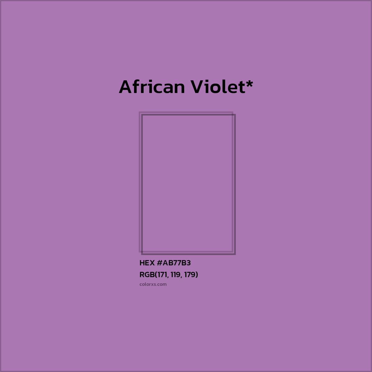 HEX #AB77B3 Color Name, Color Code, Palettes, Similar Paints, Images