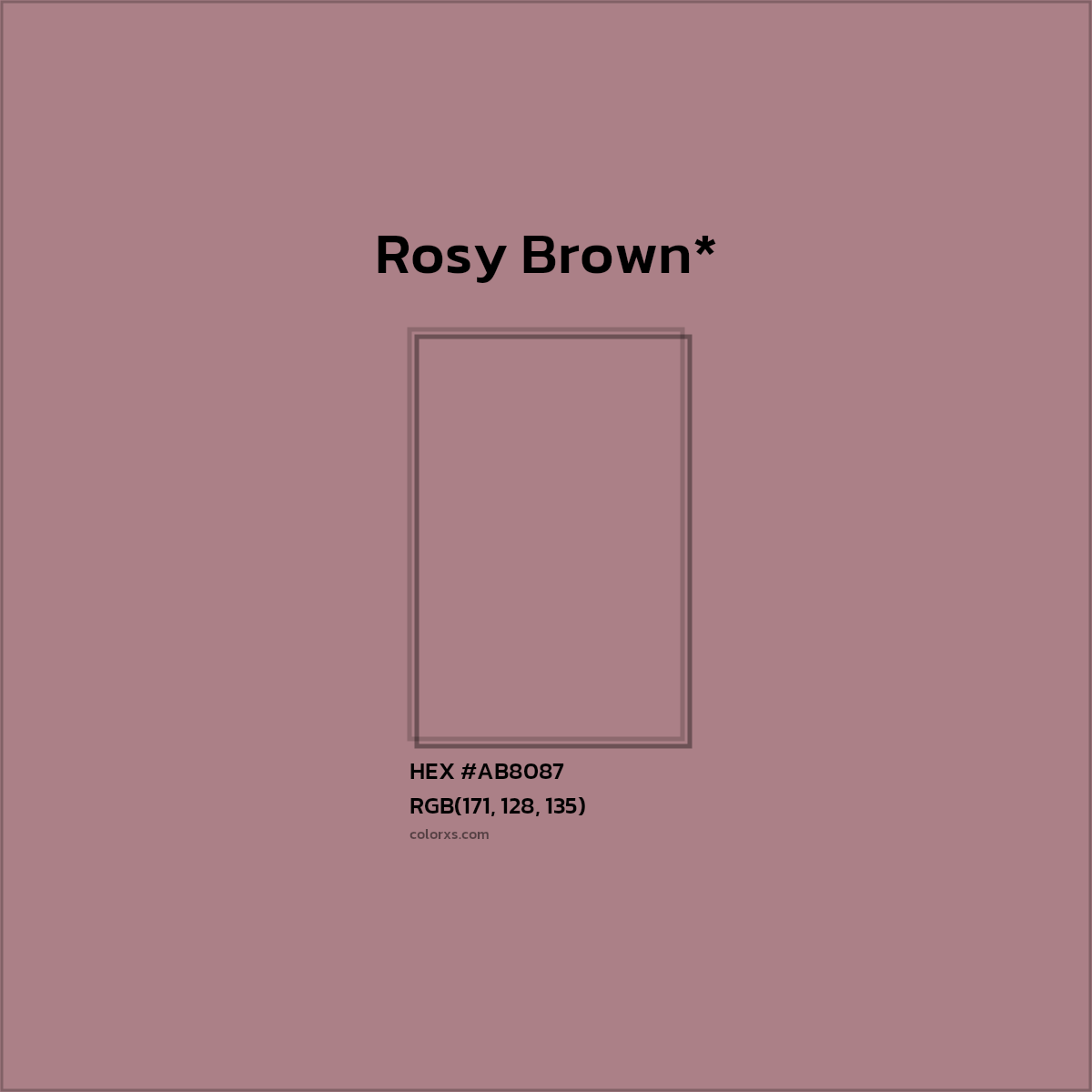 HEX #AB8087 Color Name, Color Code, Palettes, Similar Paints, Images