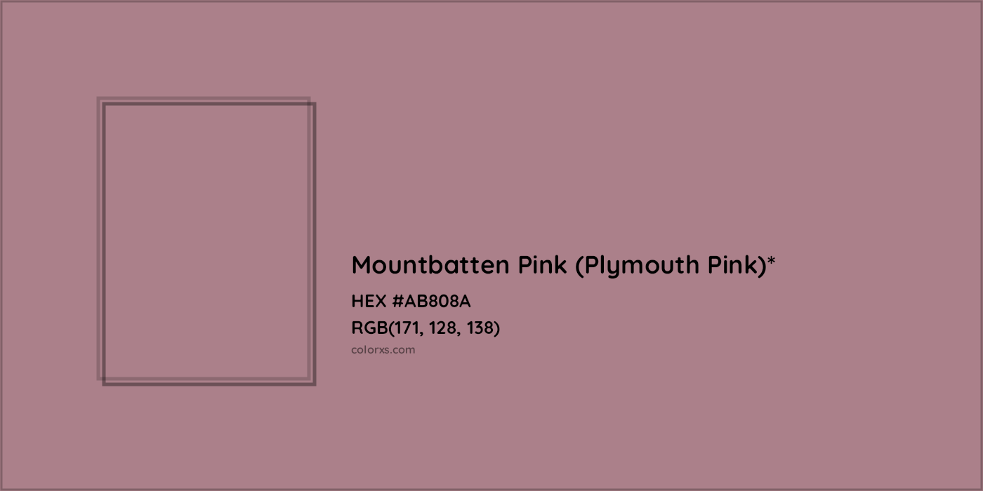 HEX #AB808A Color Name, Color Code, Palettes, Similar Paints, Images