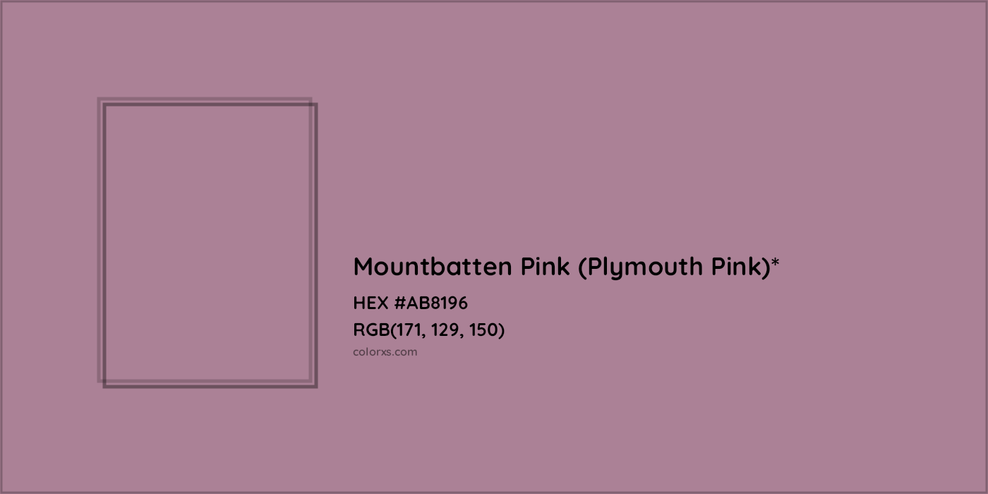HEX #AB8196 Color Name, Color Code, Palettes, Similar Paints, Images