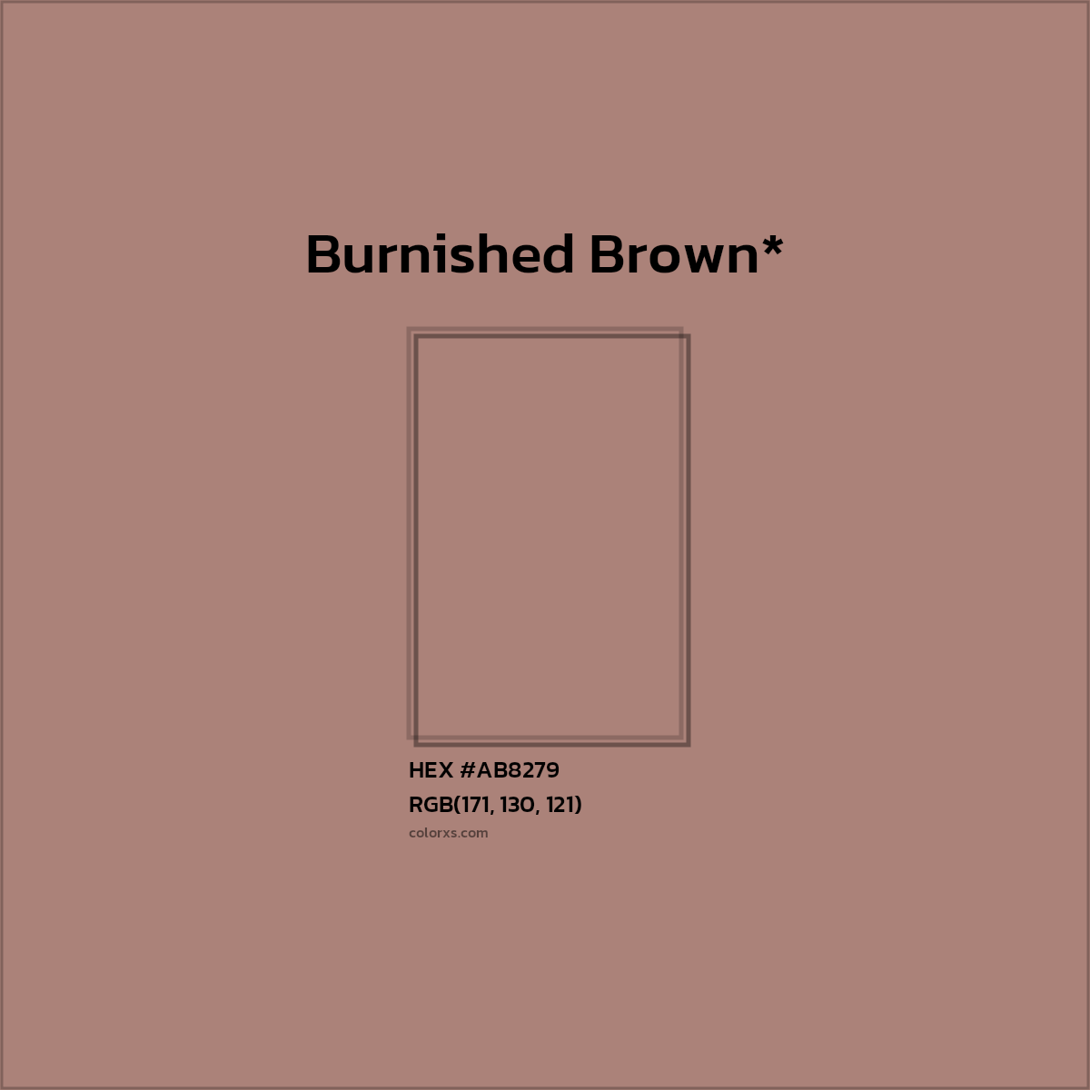 HEX #AB8279 Color Name, Color Code, Palettes, Similar Paints, Images