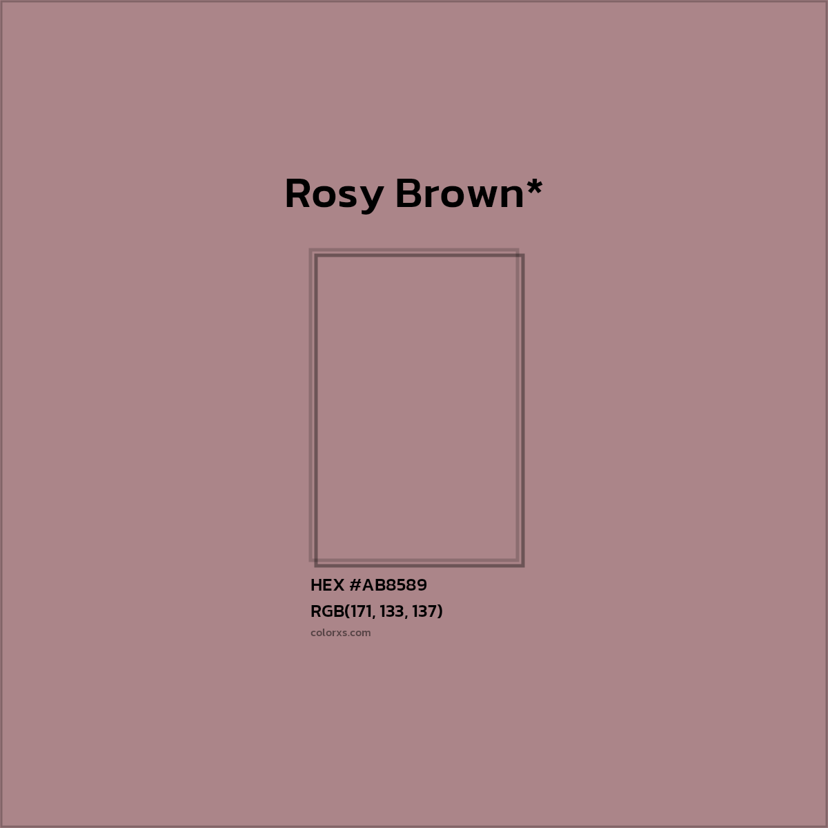 HEX #AB8589 Color Name, Color Code, Palettes, Similar Paints, Images