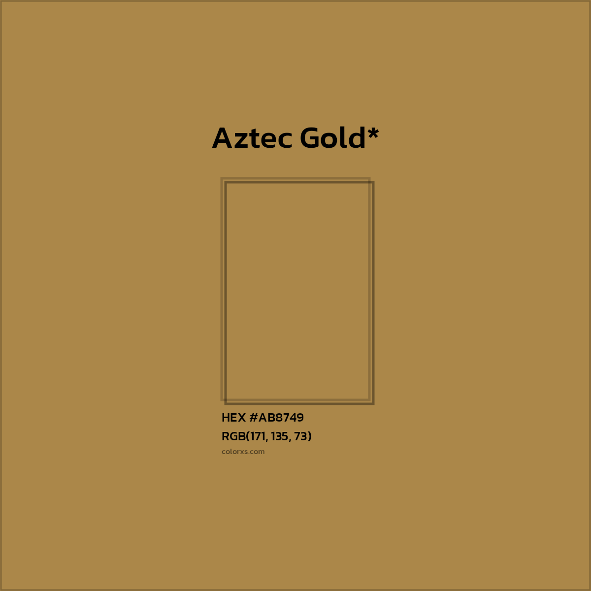 HEX #AB8749 Color Name, Color Code, Palettes, Similar Paints, Images