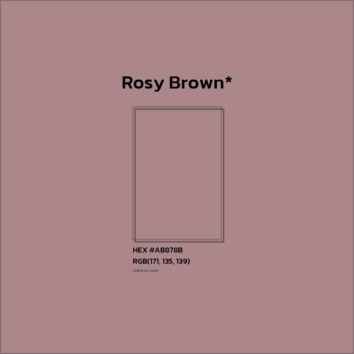HEX #AB878B Color Name, Color Code, Palettes, Similar Paints, Images