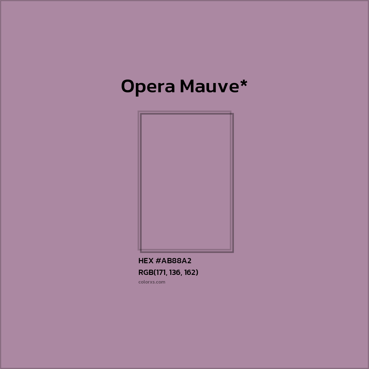 HEX #AB88A2 Color Name, Color Code, Palettes, Similar Paints, Images