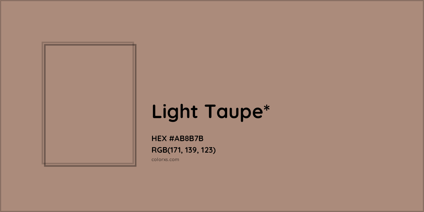HEX #AB8B7B Color Name, Color Code, Palettes, Similar Paints, Images