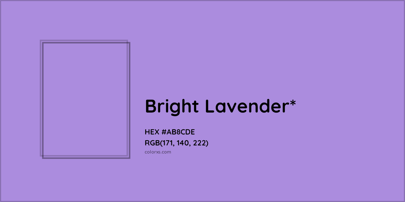 HEX #AB8CDE Color Name, Color Code, Palettes, Similar Paints, Images