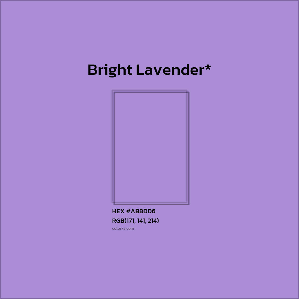 HEX #AB8DD6 Color Name, Color Code, Palettes, Similar Paints, Images