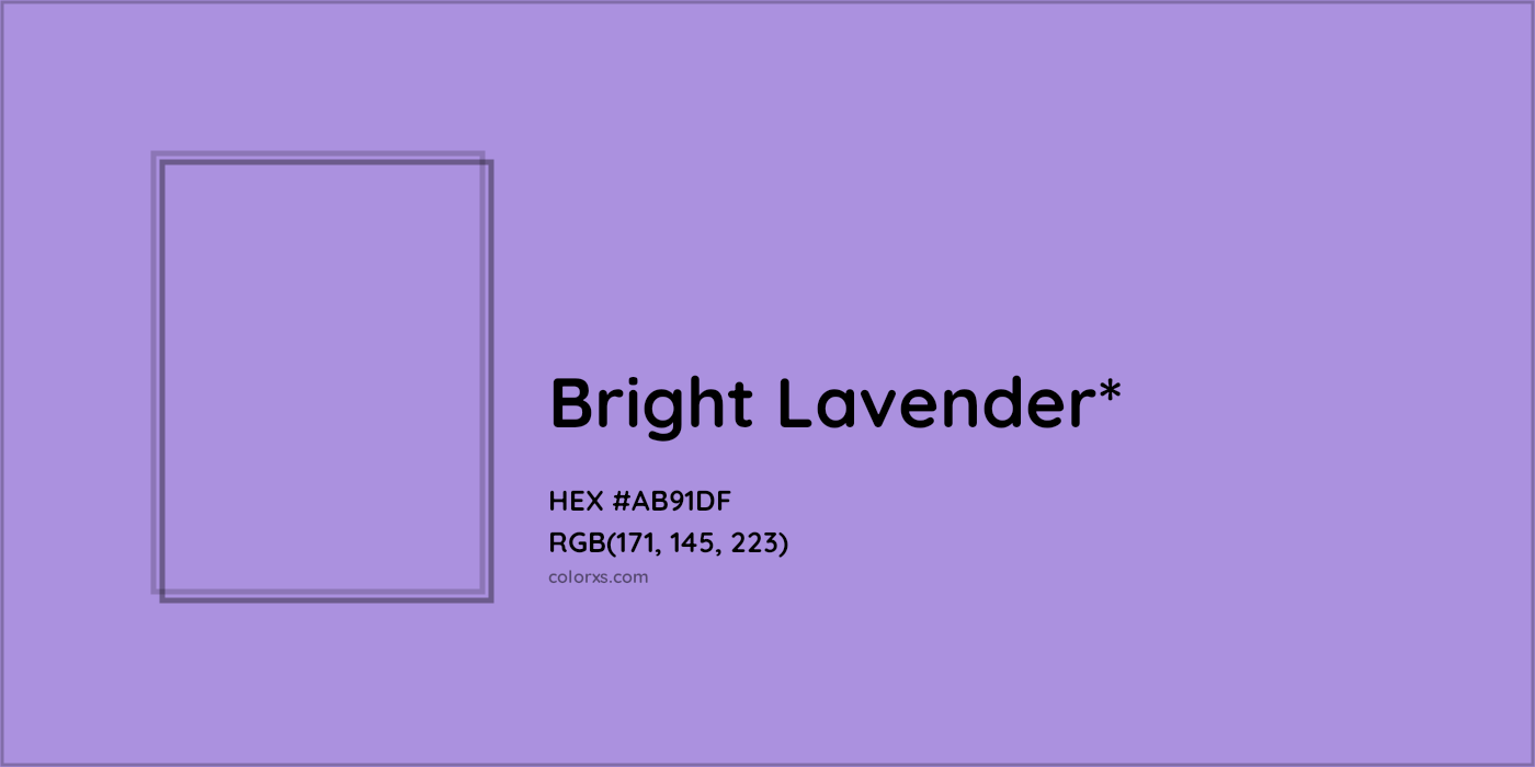 HEX #AB91DF Color Name, Color Code, Palettes, Similar Paints, Images