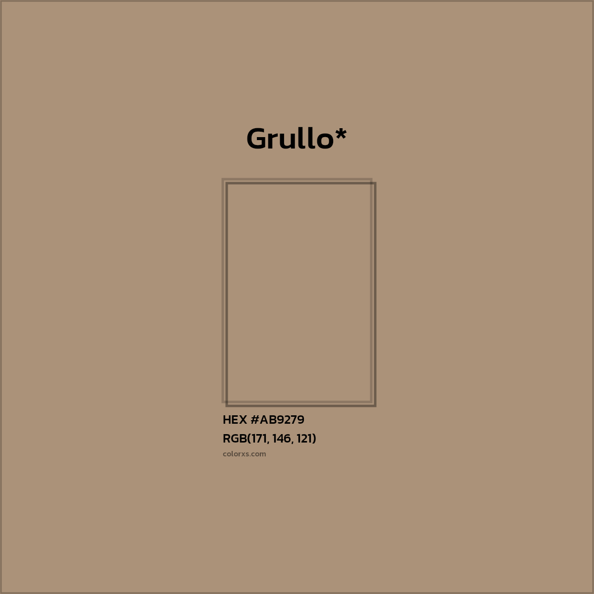 HEX #AB9279 Color Name, Color Code, Palettes, Similar Paints, Images