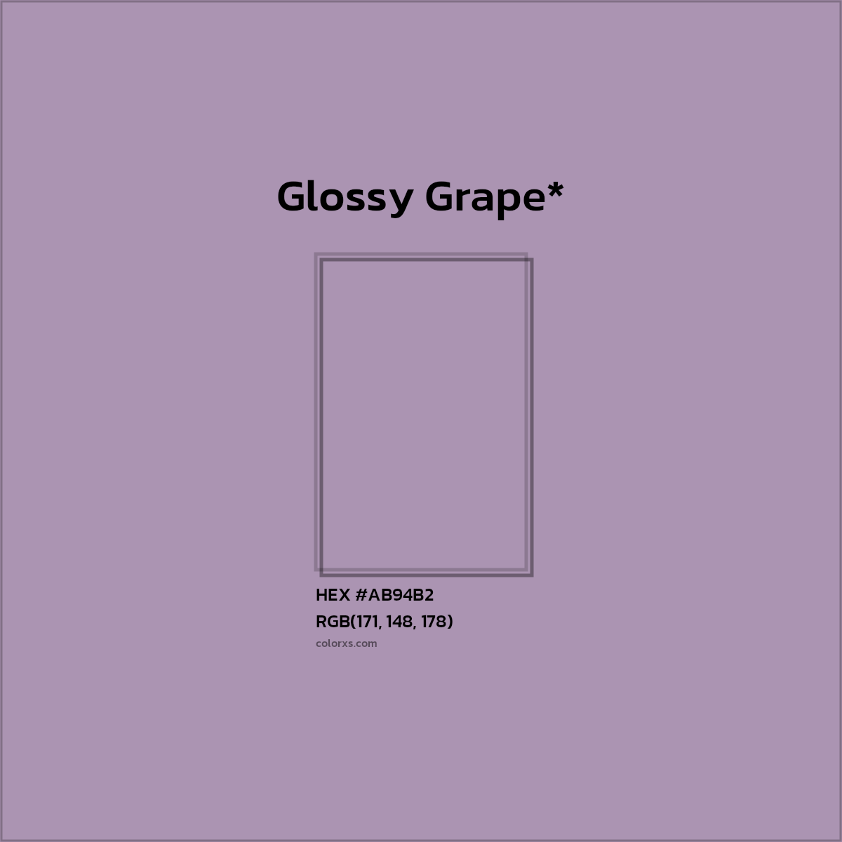 HEX #AB94B2 Color Name, Color Code, Palettes, Similar Paints, Images