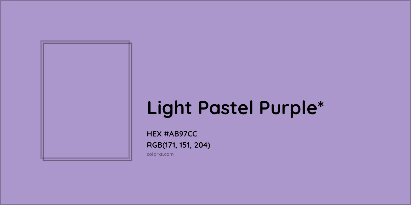 HEX #AB97CC Color Name, Color Code, Palettes, Similar Paints, Images