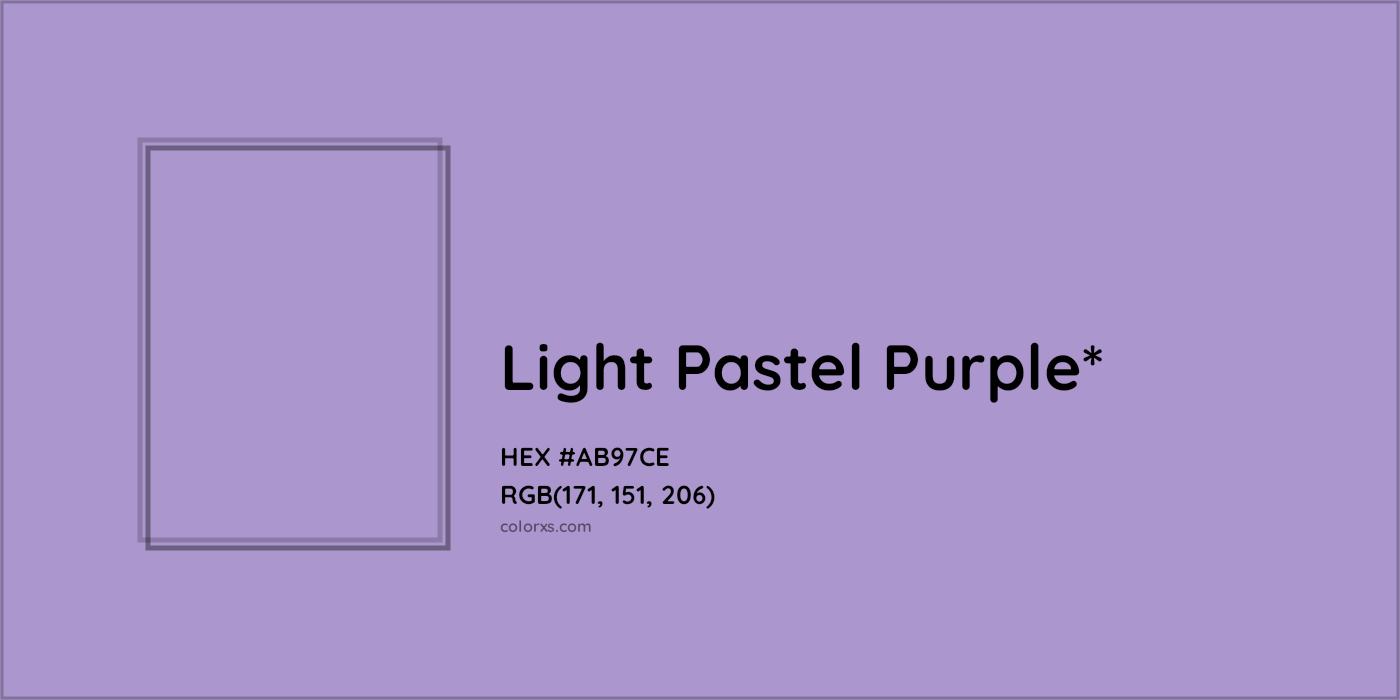 HEX #AB97CE Color Name, Color Code, Palettes, Similar Paints, Images