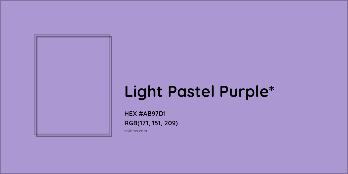 HEX #AB97D1 Color Name, Color Code, Palettes, Similar Paints, Images