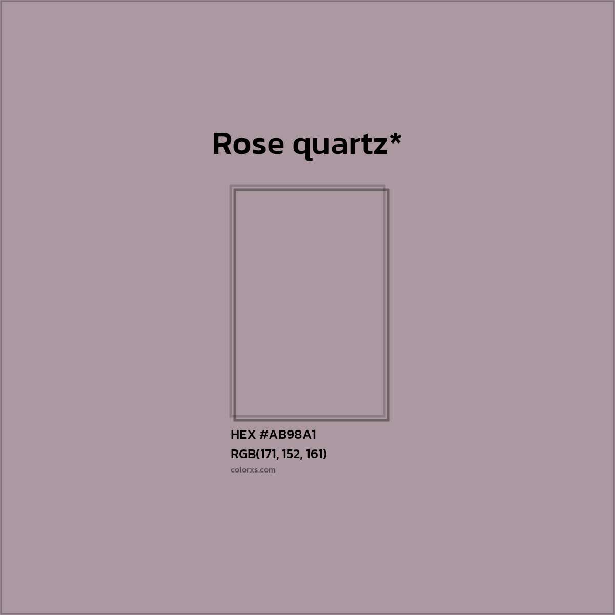 HEX #AB98A1 Color Name, Color Code, Palettes, Similar Paints, Images