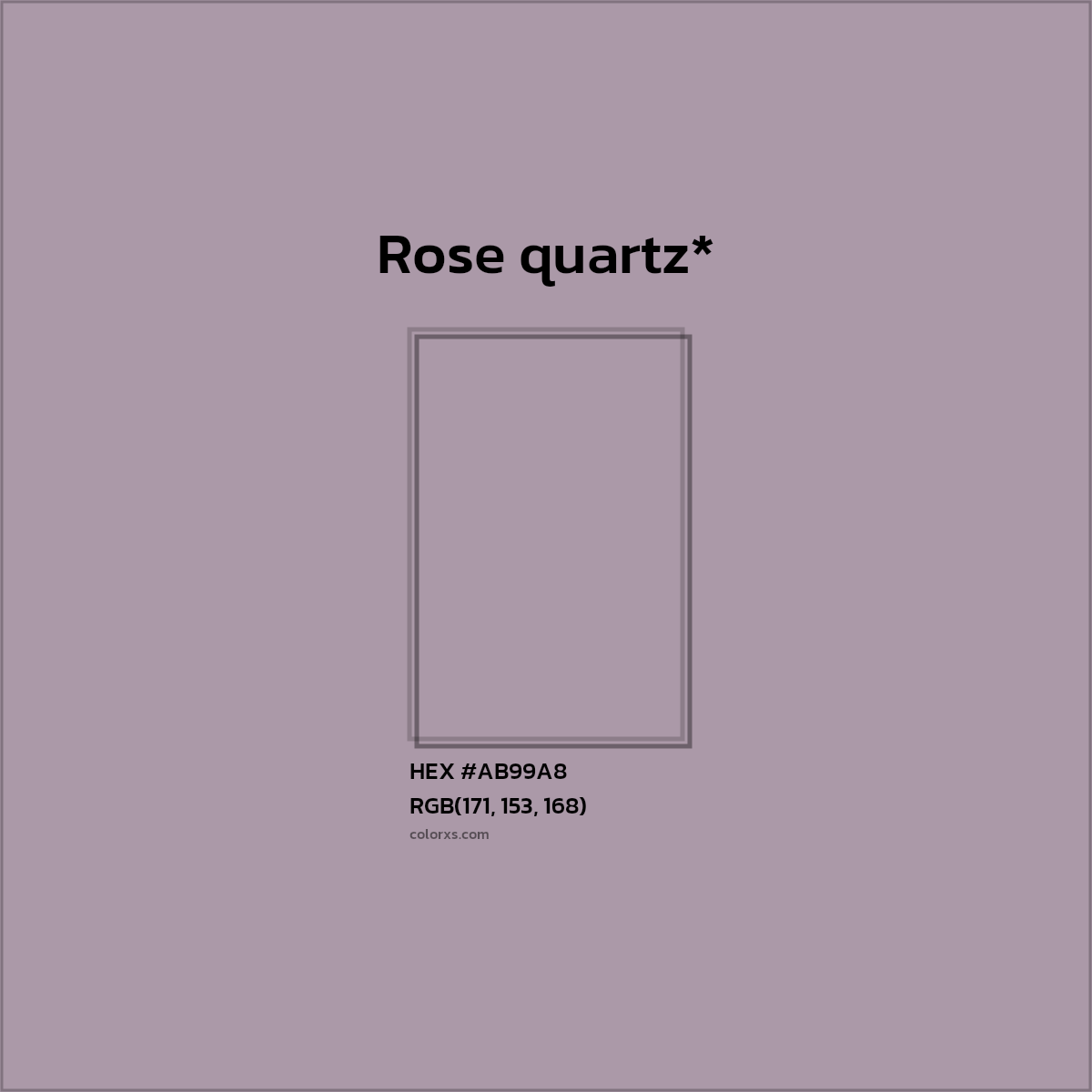 HEX #AB99A8 Color Name, Color Code, Palettes, Similar Paints, Images