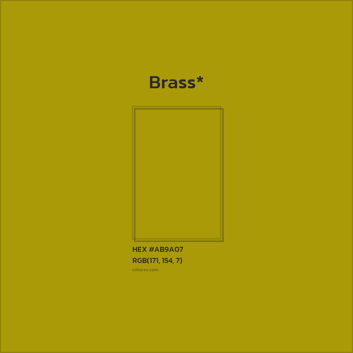 HEX #AB9A07 Color Name, Color Code, Palettes, Similar Paints, Images